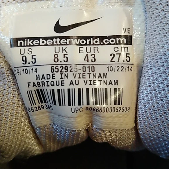 Nike Zoom Pegasus 31 Running Shoe Men's Sz 9.5 Black & White - Picture 6 of 12